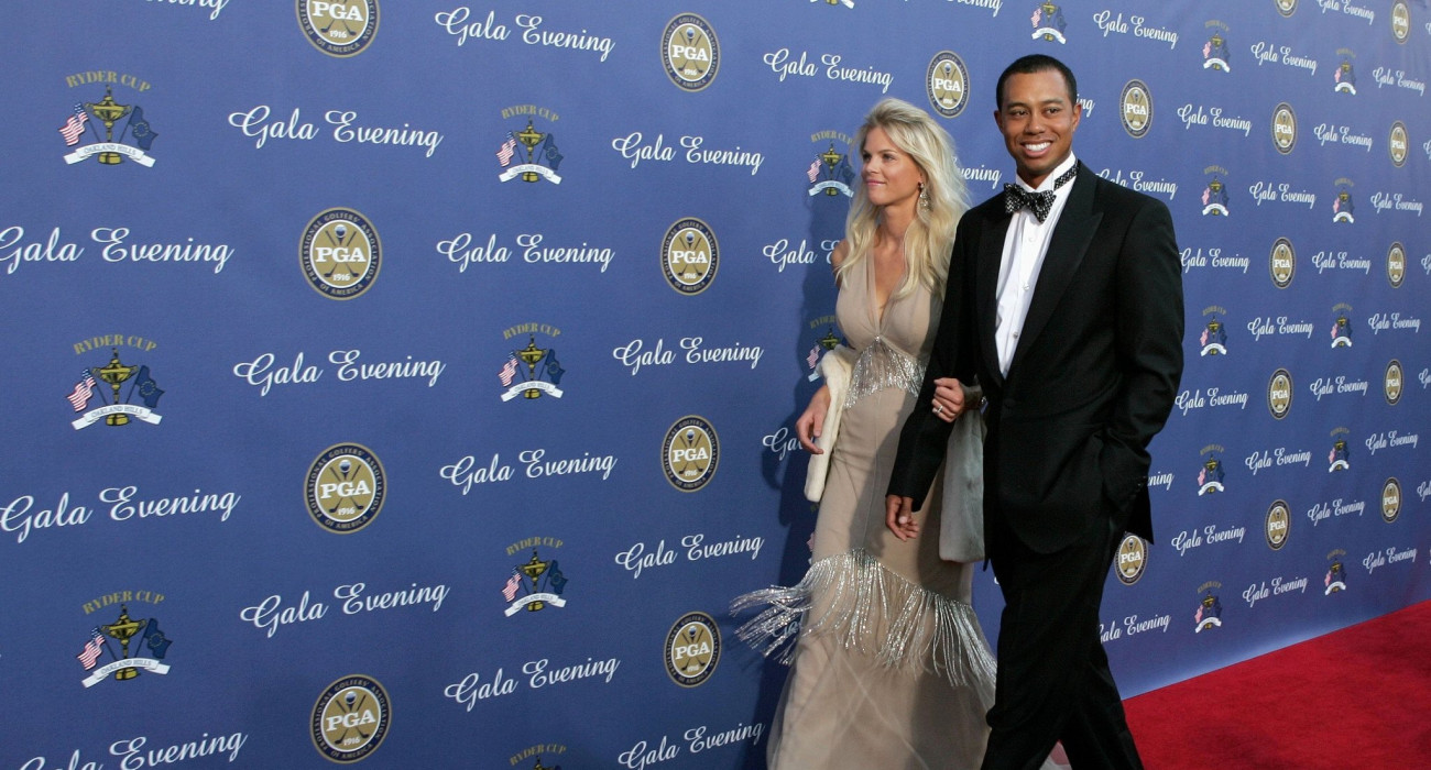 Ο Τάιγκερ Γουντς με την πρώην συζυγό του, Ελίν/Πηγή: Getty Images