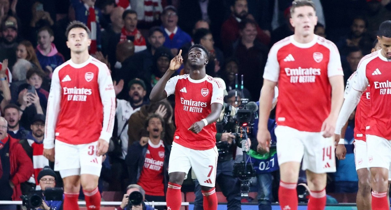 Οι ποδοσφαιριστές της Άρσεναλ πανηγυρίζουν / Πηγή: Eurokinissi