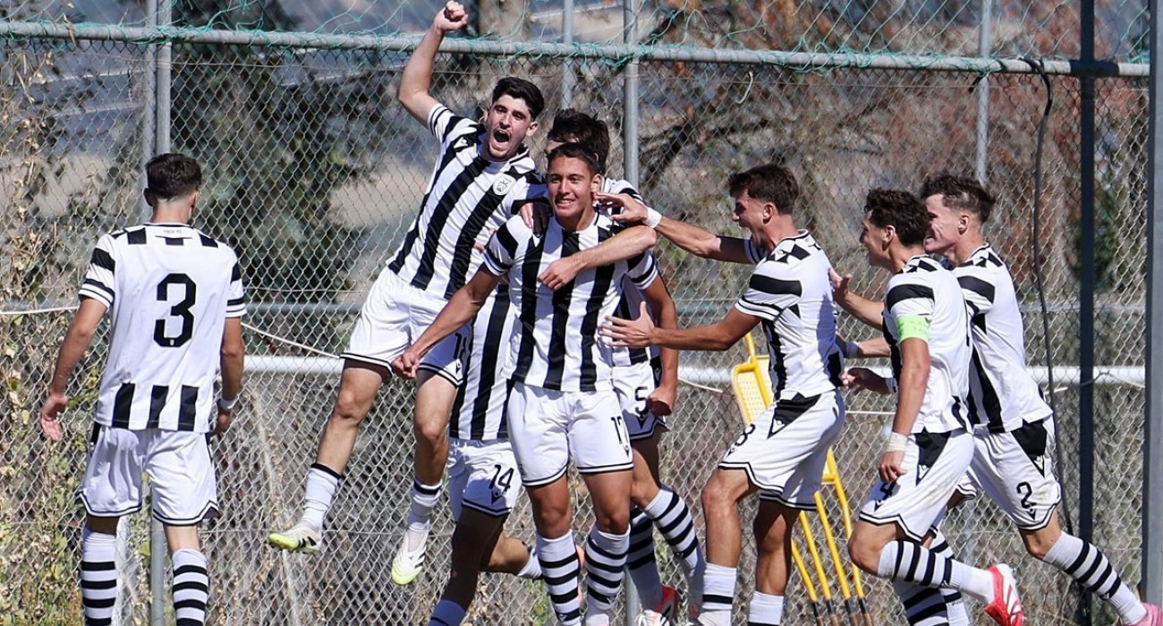 Οι παίκτες του ΠΑΟΚ Κ19 πανηγυρίζουν / Πηγή: InTime