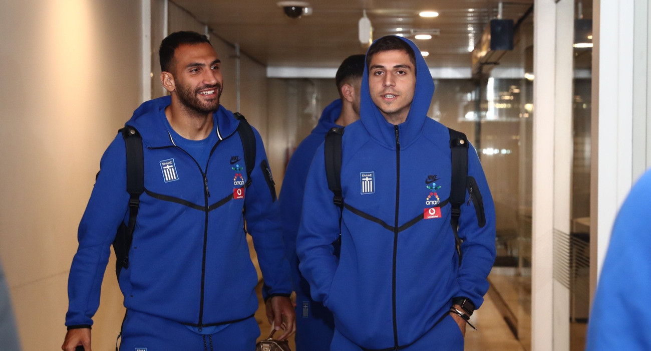 Η Εθνική Ελλάδας έφτασε στη Κοπεγχάγη / Πηγή: InTime