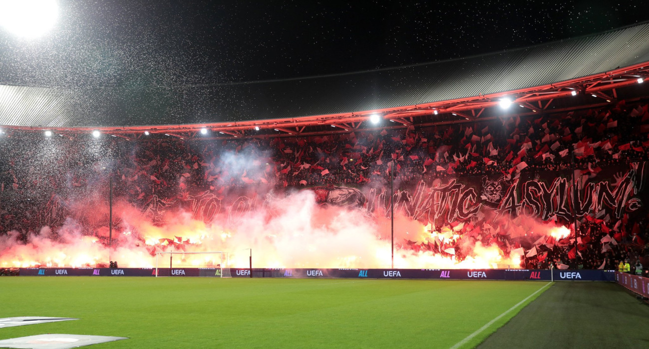 Απίστευτη ατμόσφαιρα στο De Kuip στο ματς της Φέγενορντ με τον Παναθηναϊκό / Πηγή: Intime