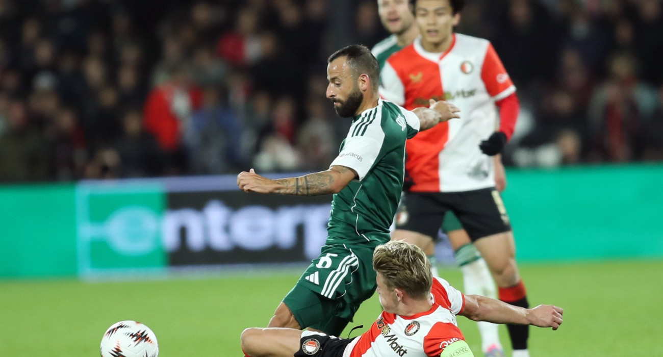 Ο Μανώλης Σιώπης στο παιχνίδι του Παναθηναϊκού με αντίπαλο τη Φέγενορντ, Πηγή: Intime