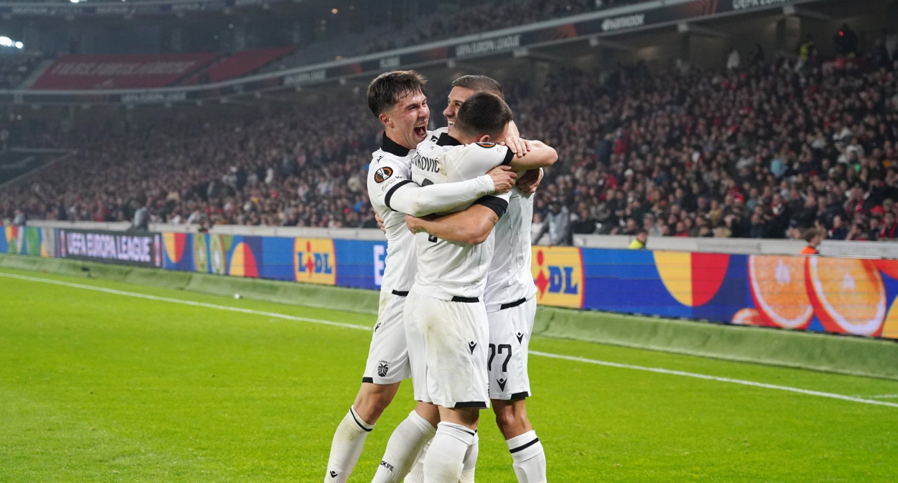 Οι παίκτες του ΠΑΟΚ πανηγυρίζουν / Πηγή: Intime