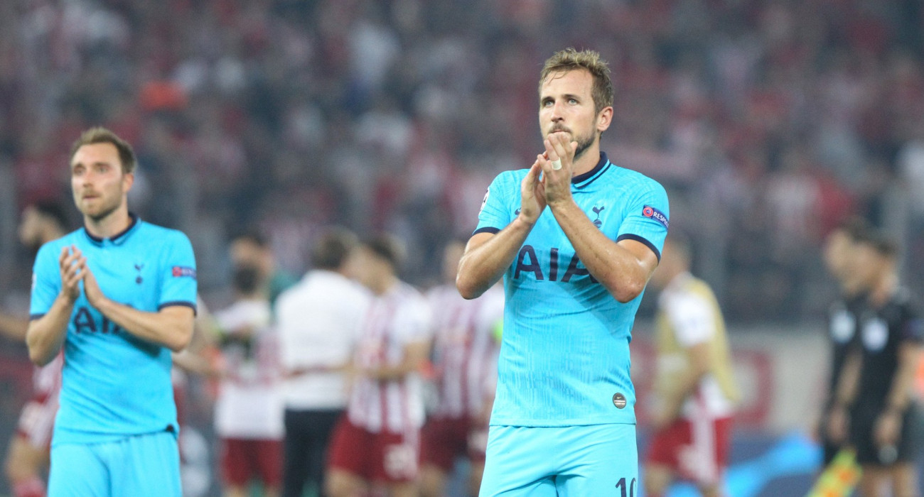 Ο Χάρι Κέιν με την φανέλα της Τότεναμ στο Ολυμπιακός - Τότεναμ / Πηγή: Eurokinissi