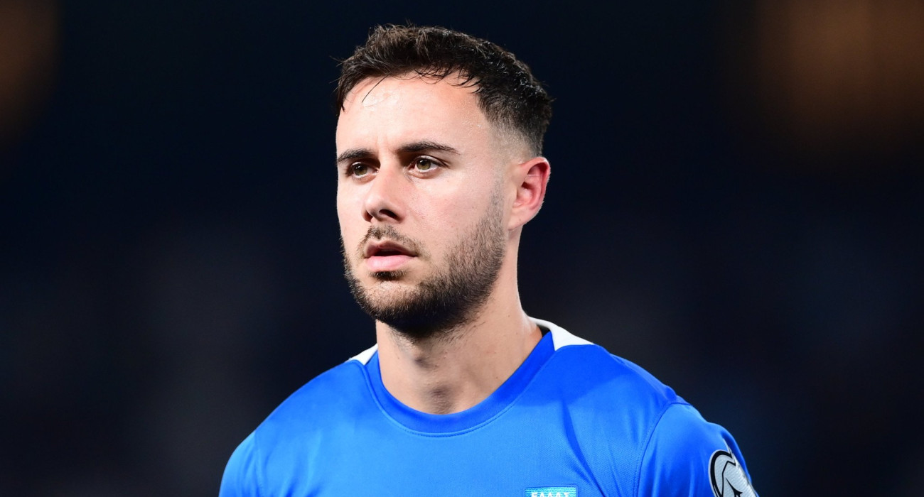 Ο Τζορτζ Μπάλντοκ με την φανέλα της Εθνικής Ελλάδας / Πηγή: Eurokinissi