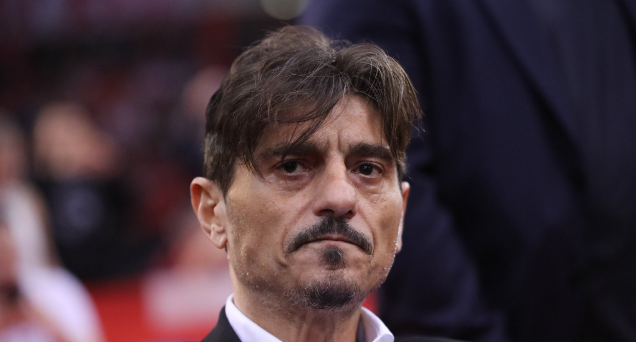 Ο Δημήτρης Γιαννακόπουλος εξέφρασε τα παράπονά του μετά το ντέρμπι του ΣΕΦ / Πηγή: Eurokinissi