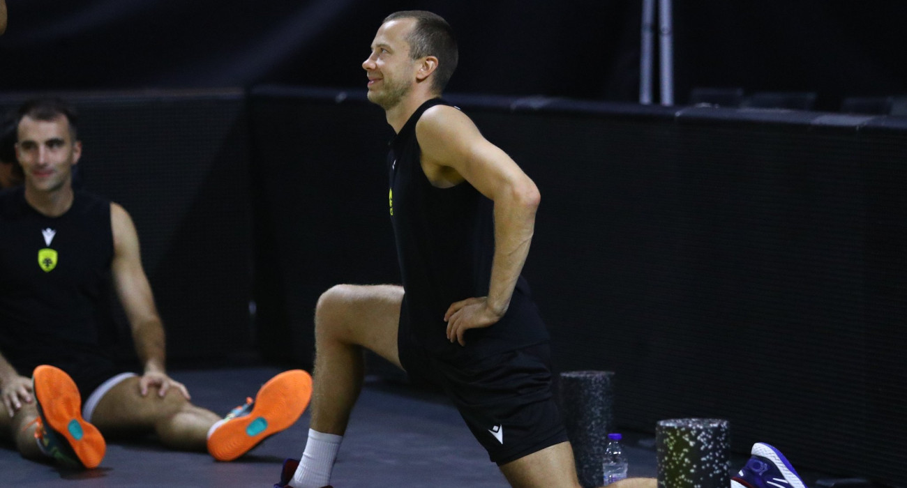 Ο Λούκας Λεκάβιτσους προπονείται με την ΑΕΚ, Πηγή: Eurokinissi