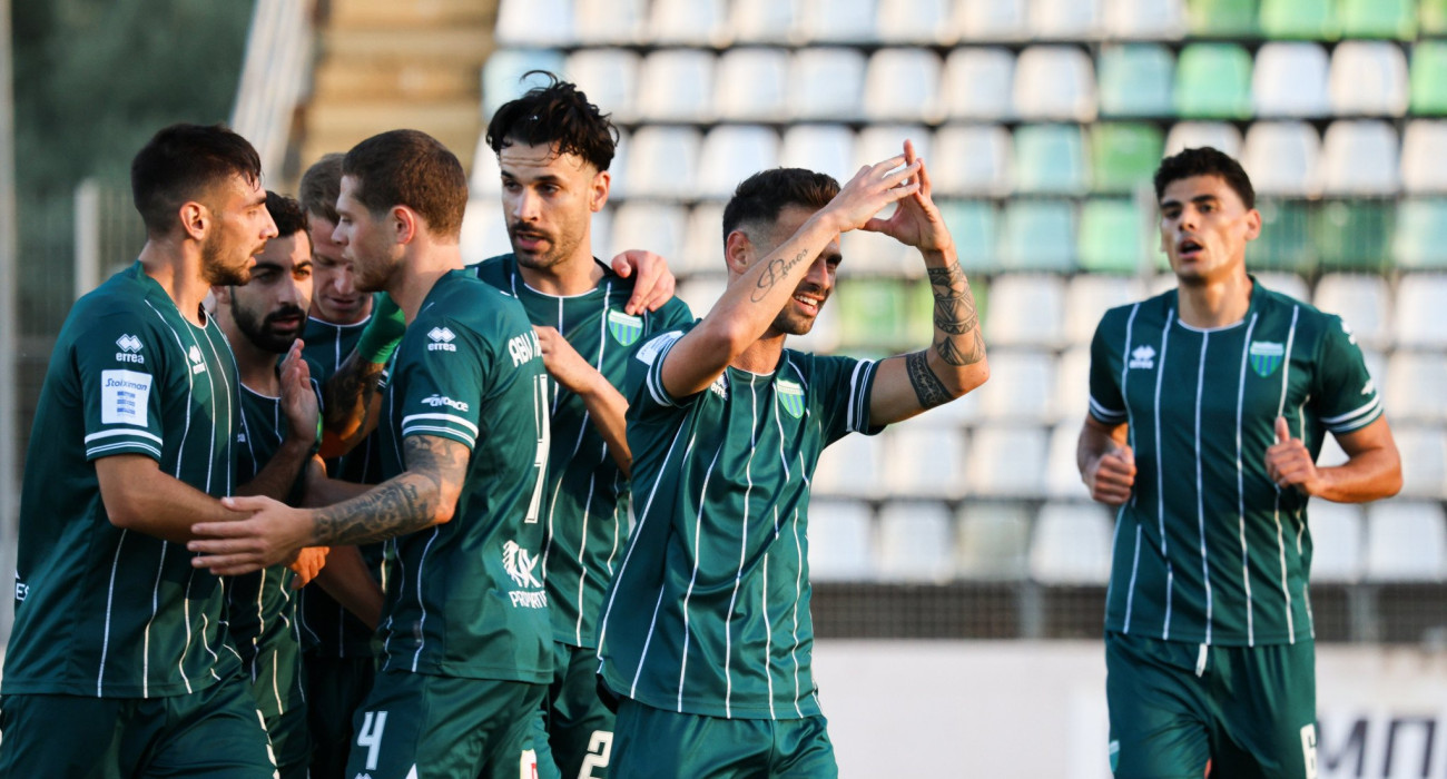 Oι παίκτες του Λεβαδειακού πανηγυρίζουν / Πηγή: Eurokinissi