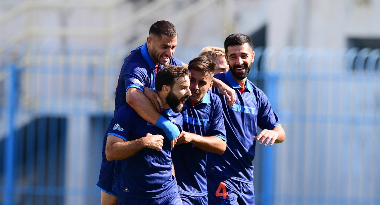 Οι πανηγυρισμοί των παικτών της Athens Kallithea / Πηγή: Eurokinissi