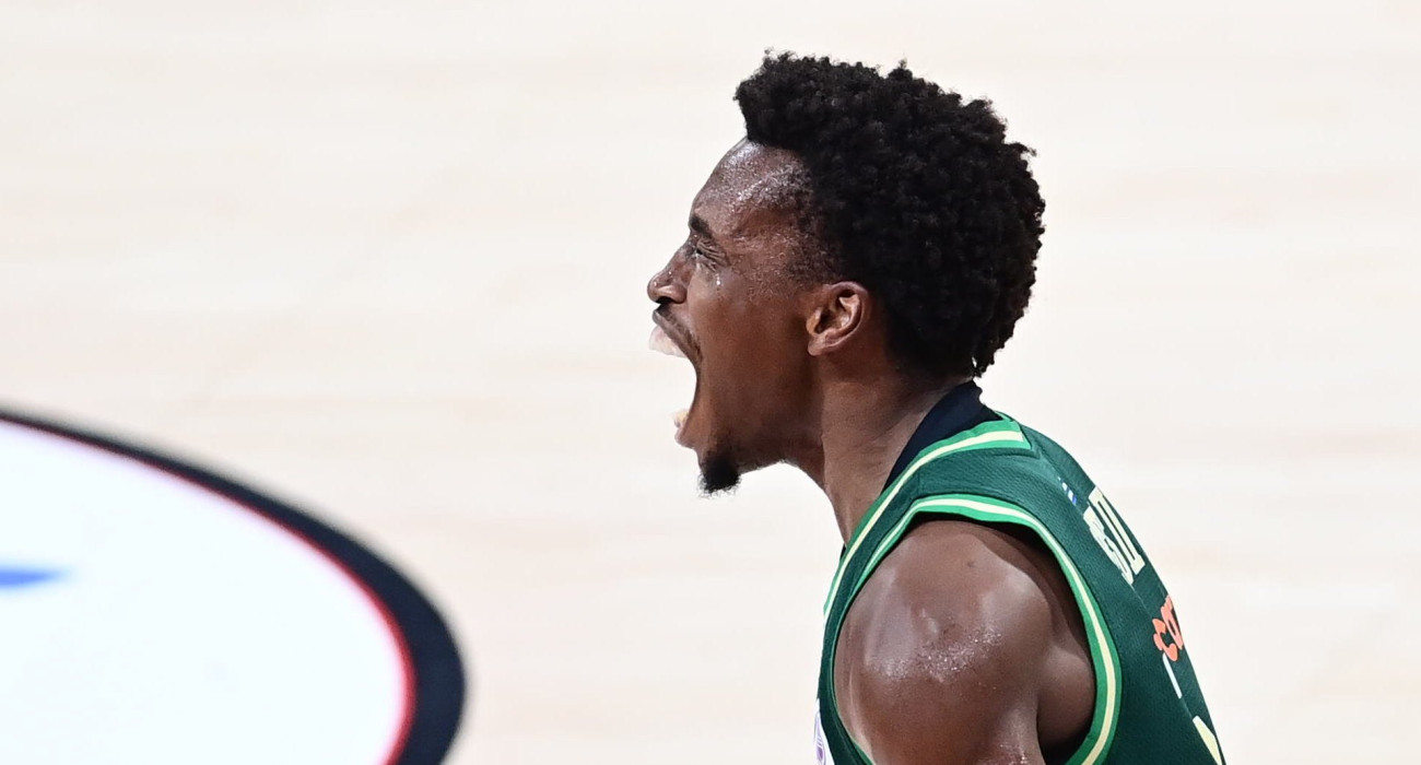 Ο Τι Τζέι Σορτς πανηγυρίζει έξαλλα στο ΣΕΦ, Πηγή: Eurokinissi