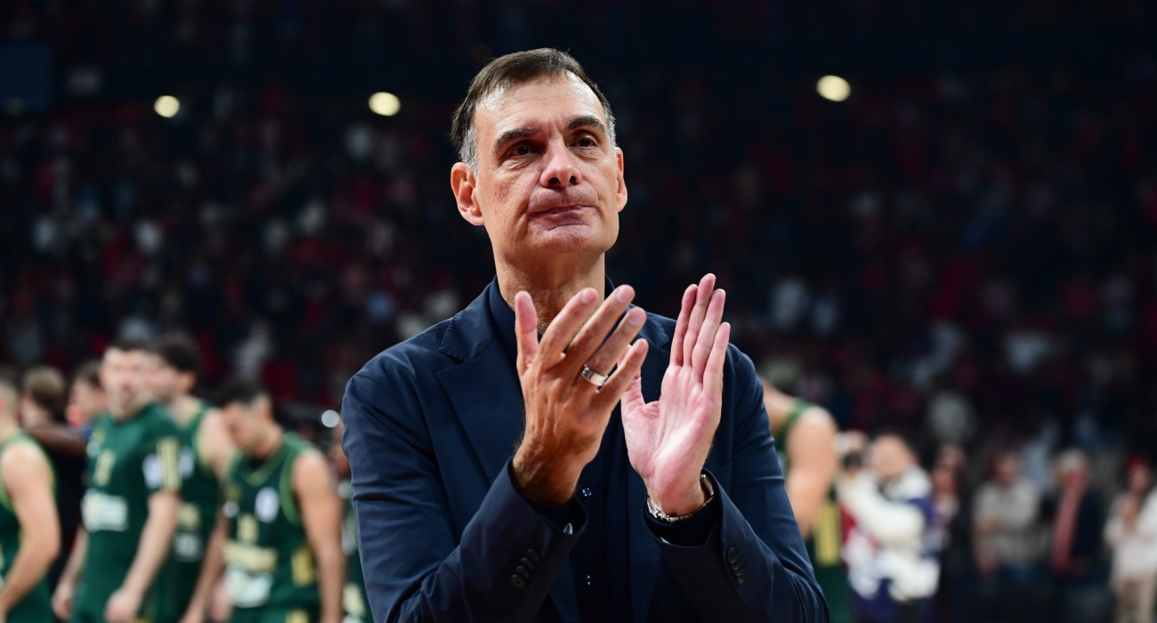 Ο Γιώργος Μπαρτ΄ζωκας μετά το ντέρμπι με τον Παναθηναϊκό, Πηγή: Eurokinissi