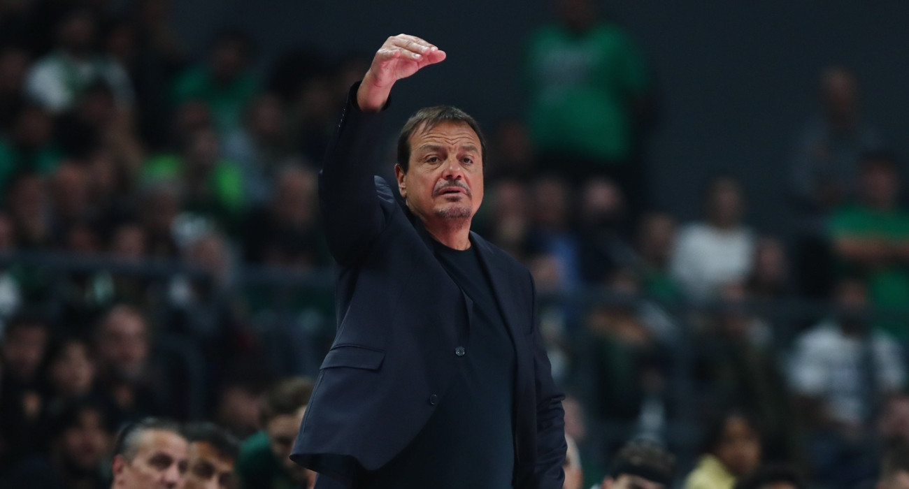 Ο Εργκίν Αταμάν στην αναμέτρηση του Παναθηναϊκού με την Βιλερμπάν / Πηγή: Eurokinissi