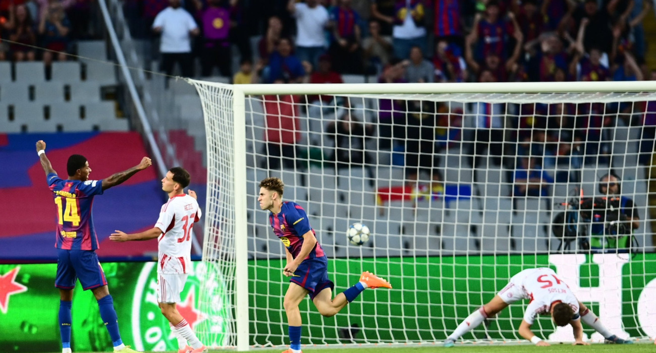 Ο Φερμίν Λόπεθ πανηγυρίζει μετά το γκολ κόντρα στον Ολυμπιακό / Πηγή: Eurokinissi