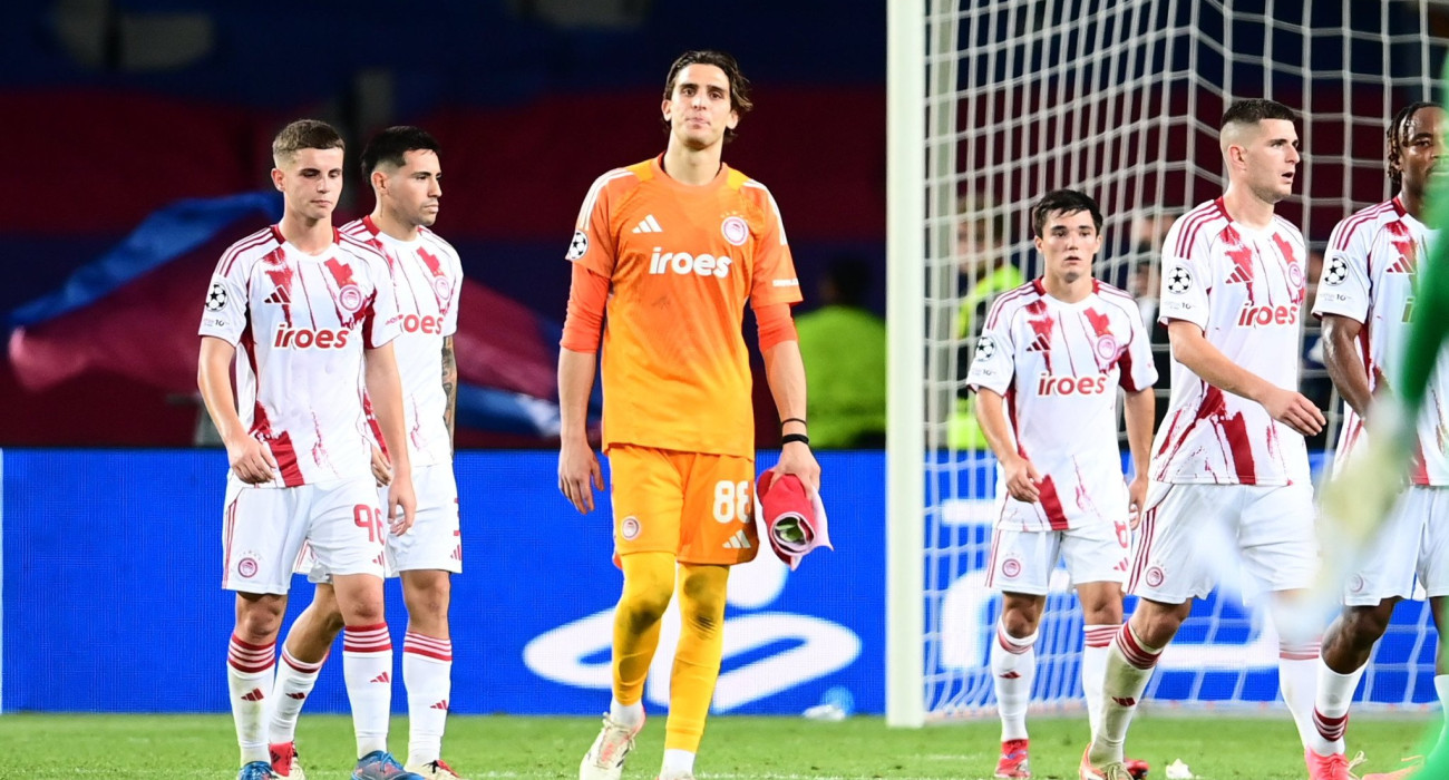 Οι παίκτες του Ολυμπιακού / Πηγή: Eurokinissi