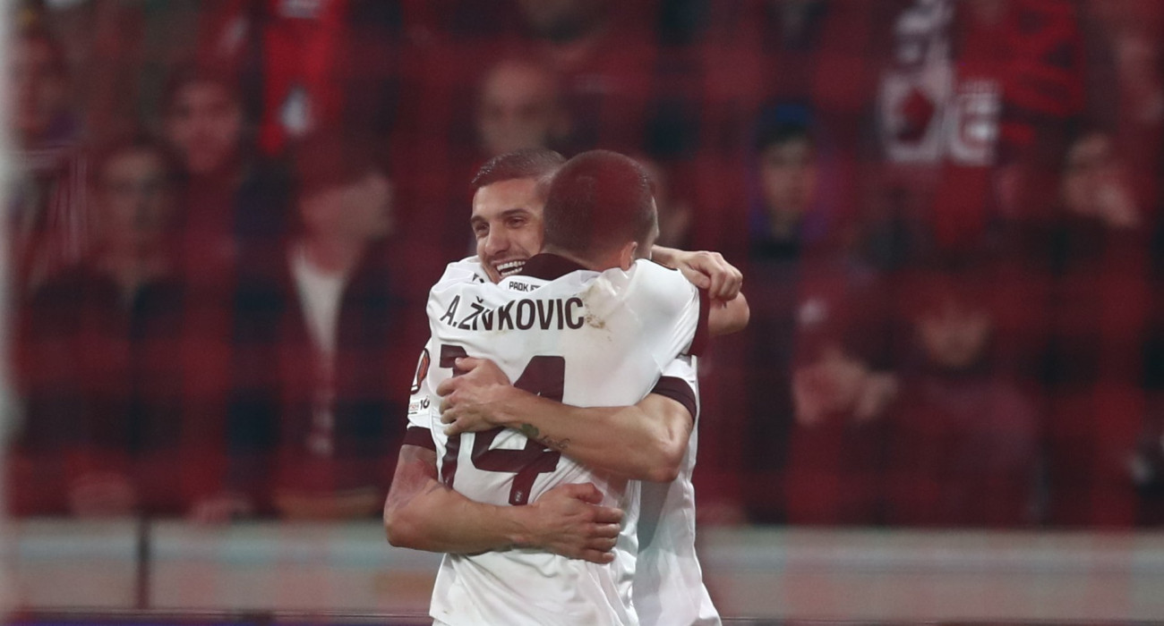 Ζίβκοβιτς και Ντεσπόντοφ πανηγυρίζουν / Πηγή: Eurokinissi