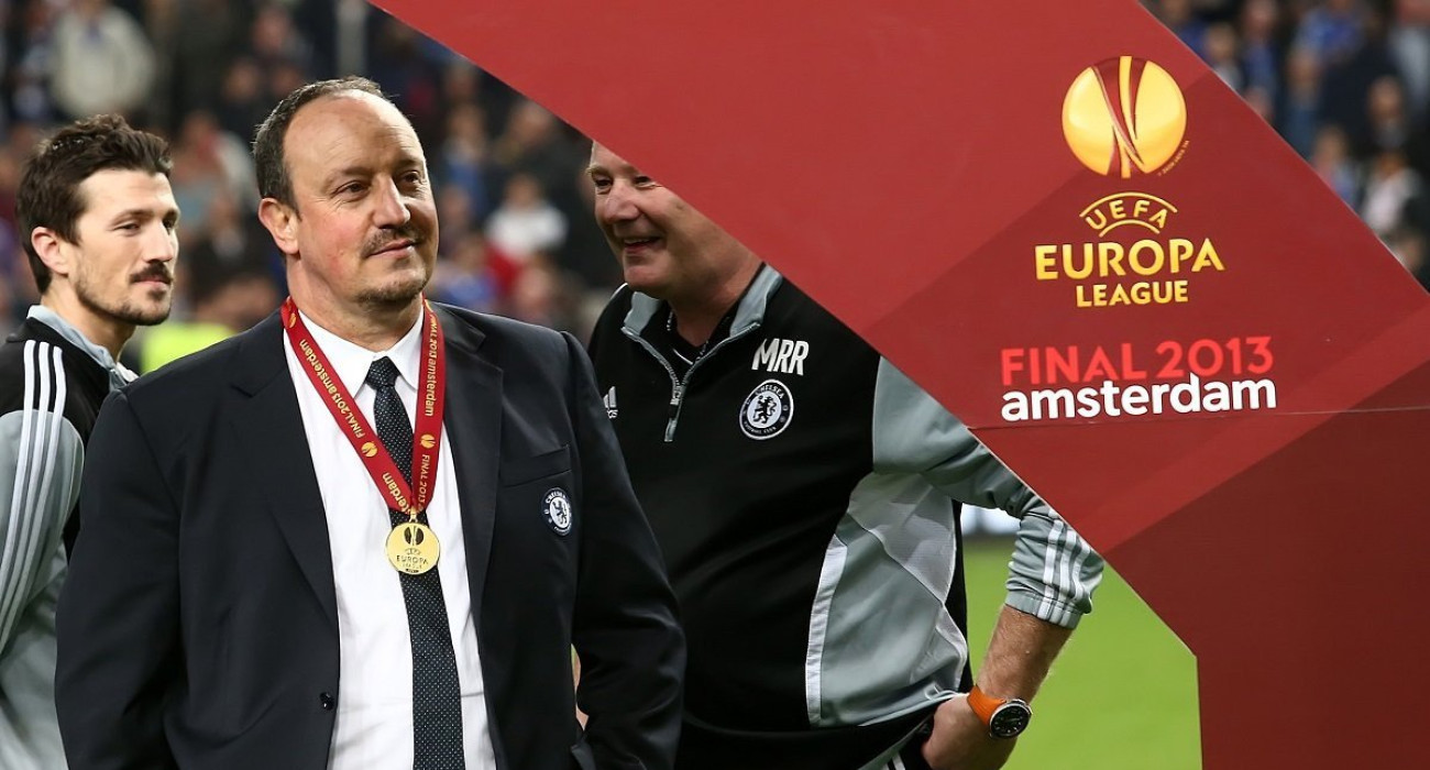 Ο Ράφα Μπενίτεθ μετά την κατάκτηση του Europa League / Πηγή: InTime