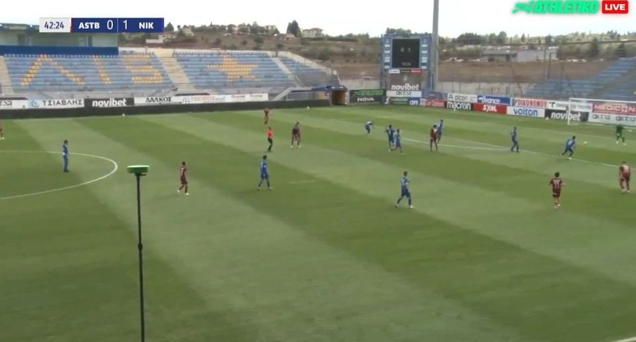 Το γκολ ισοφάρισης του Αστέρα AKTOR Β' / Πηγή: Glomex
