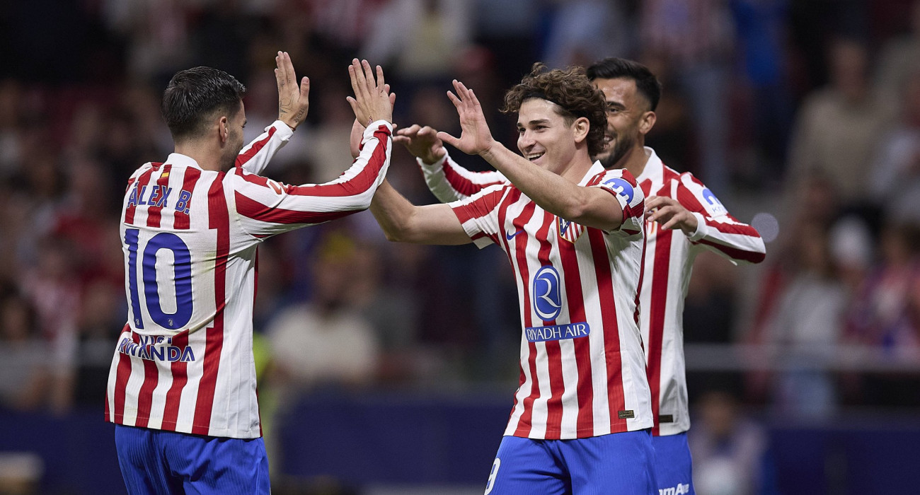 Οι ποδοσφαιριστές της Ατλέτικο Μαδρίτης πανηγυρίζουν / Πηγή: Imago