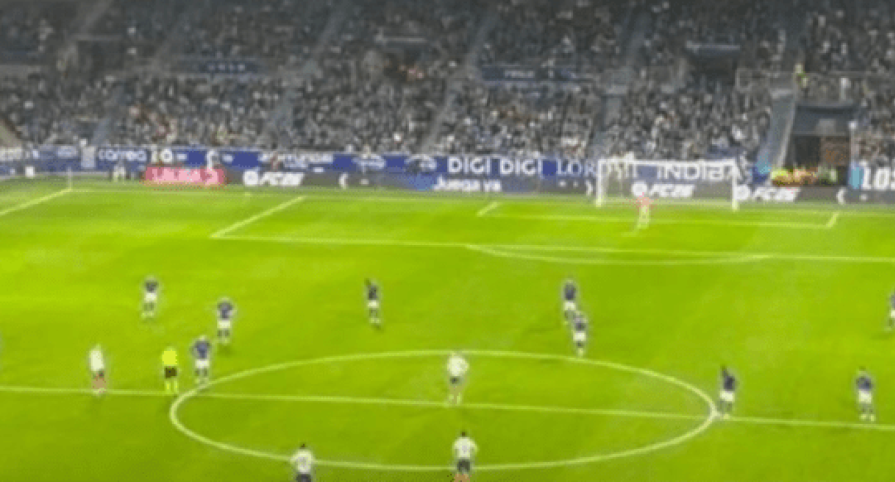 Η διαμαρτυρία των παικτών στο Οβιέδο - Εσπανιόλ / Screenshot