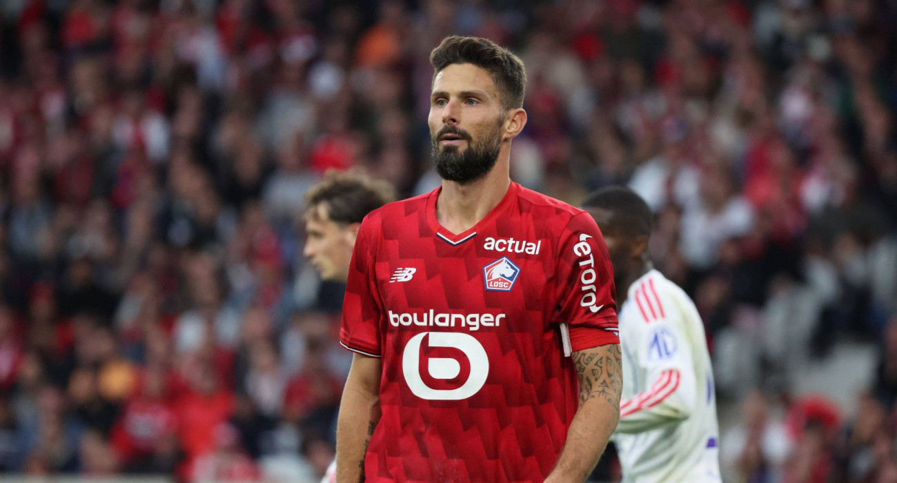 Ο Ολιβιέ Ζιρού σε αγώνα της Λιλ / Πηγή: Imago