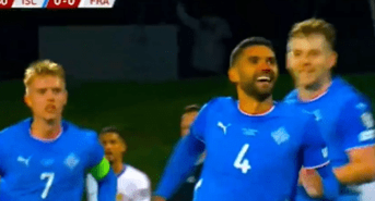 Το γκολ της Ισλανδίας με τη Γαλλία / Screenshot