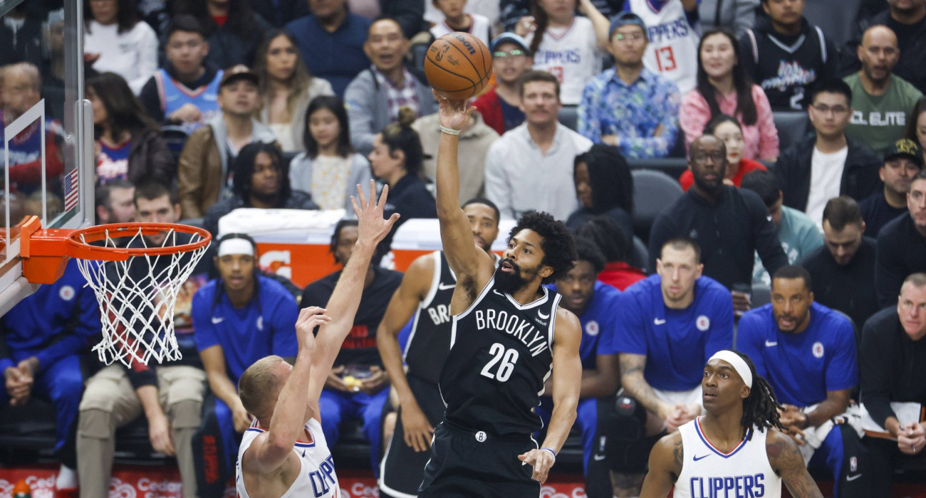 Ο Σπένσερ Ντίνγουιντι με τη φανέλα των Μπρούκλιν Νετς, Πηγή: Imago