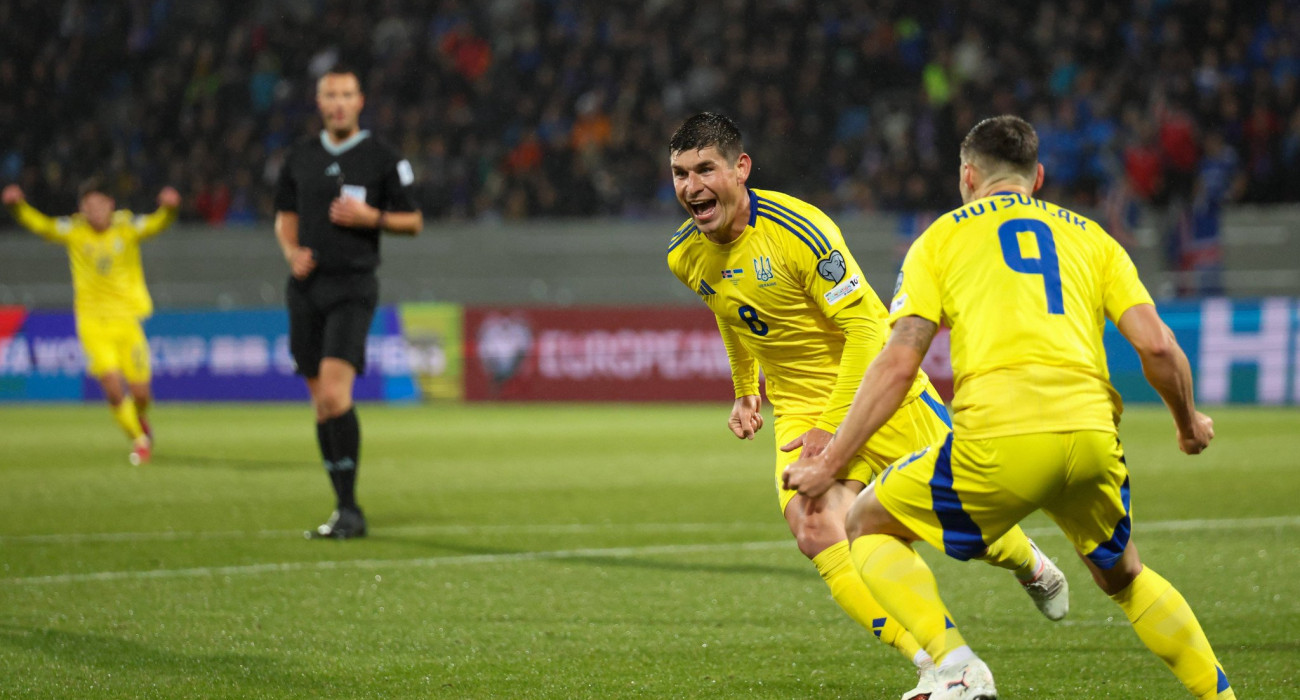 Οι παίκτες της Ουκρανίας πανηγυρίζουν / Πηγή: Imago