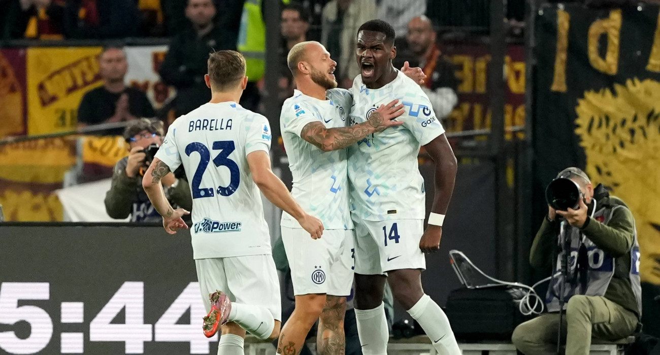 Οι ποδοσφαιριστές της Ίντερ πανηγυρίζουν / Πηγή: Imago