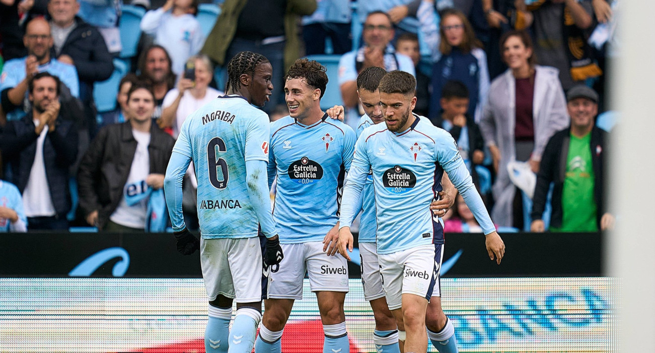 Οι παίκτες της Θέλτα πανηγυρίζουν / Πηγή: Imago