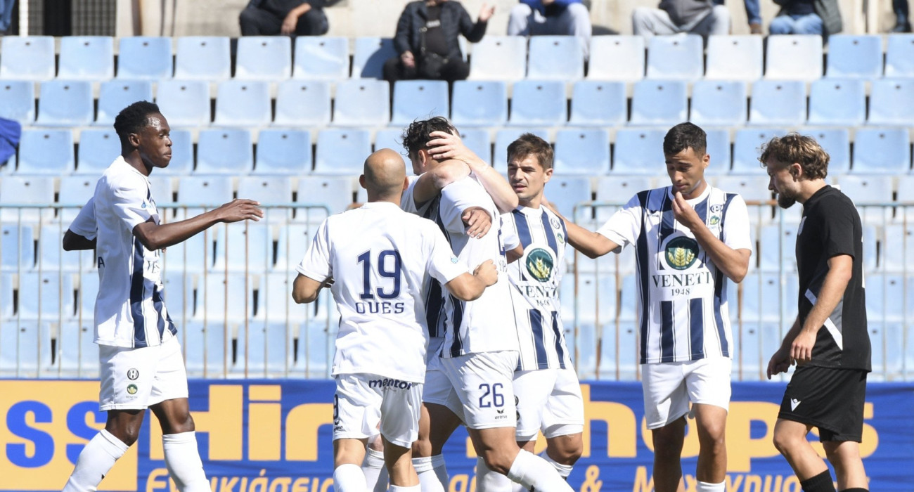 Οι παίκτες του Ηρακλή πανηγυρίζουν / Πηγή: Eurokinisi