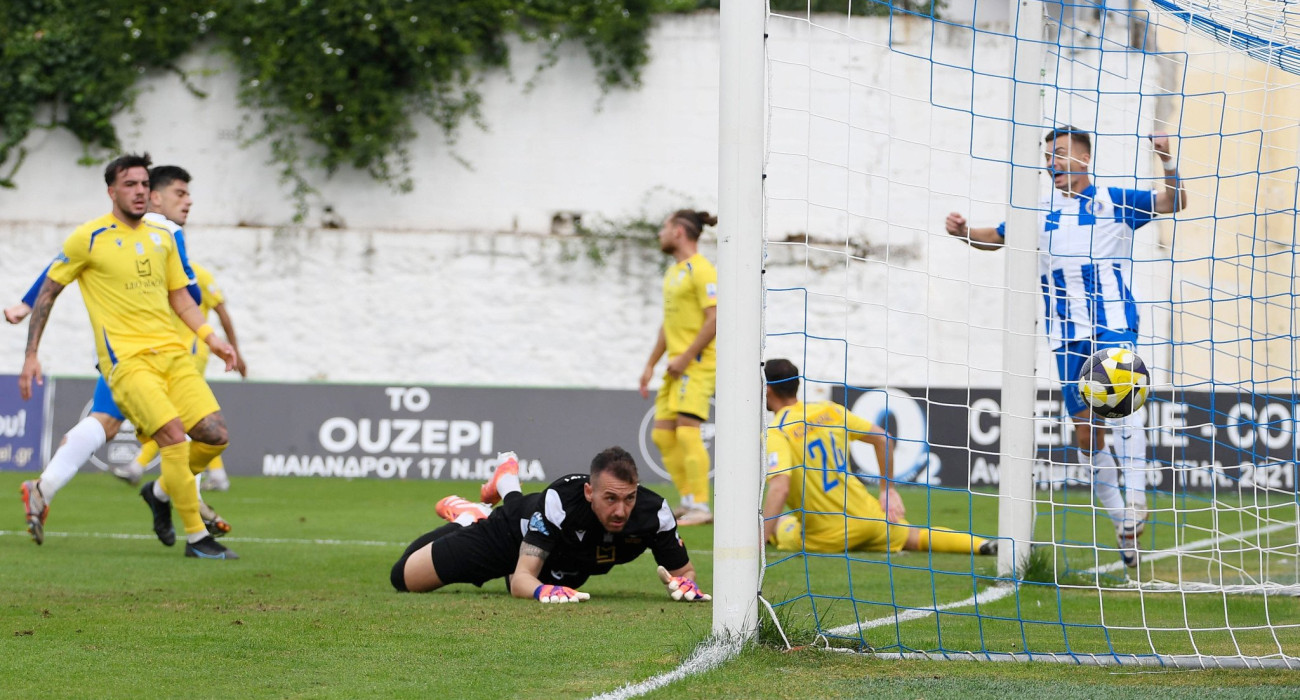 Στιγμιότυπο από την ήττα της Καβάλας από τη Νίκη Βόλου / Πηγή: Intime