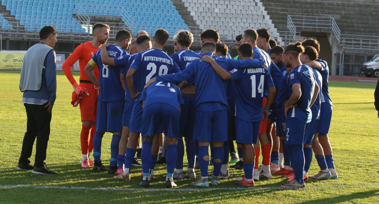 Οι ποδοσφαιριστές της Καβάλας / Πηγή: Eurokinissi