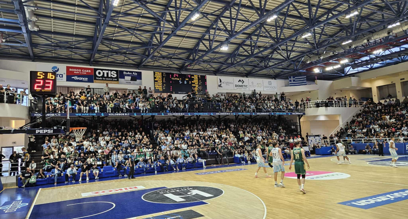 Υπέροχη ατμόσφαιρα στη Ρόδο: Δεν πέφτει καρφίτσα για το Κολοσσός - Παναθηναϊκός (video)