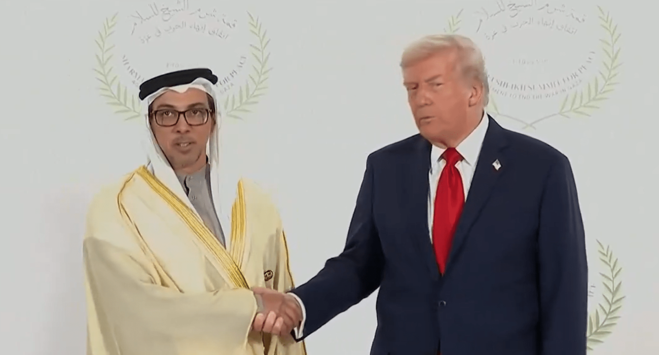 Ο ιδιοκτήτης της Μάντσεστερ Σίτι, Σεΐχης Μανσούρ και ο Ντόλαντ Τραμπ / Screenshot