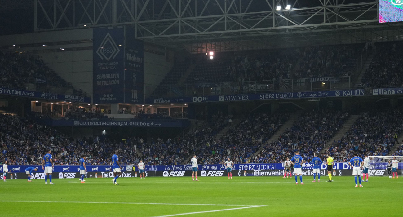 Η διαμαρτυρία των παικτών στο Ρεάλ Οβιέδο-Εσπανιόλ/Πηγή: Imago