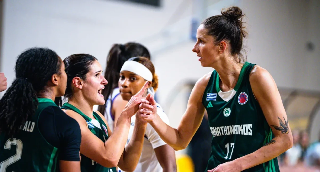 Οι παίκτριες του Παναθηναϊκού πανηγυρίζουν στη Λιθουανία, Πηγή: FIBA/ EuroCup Women