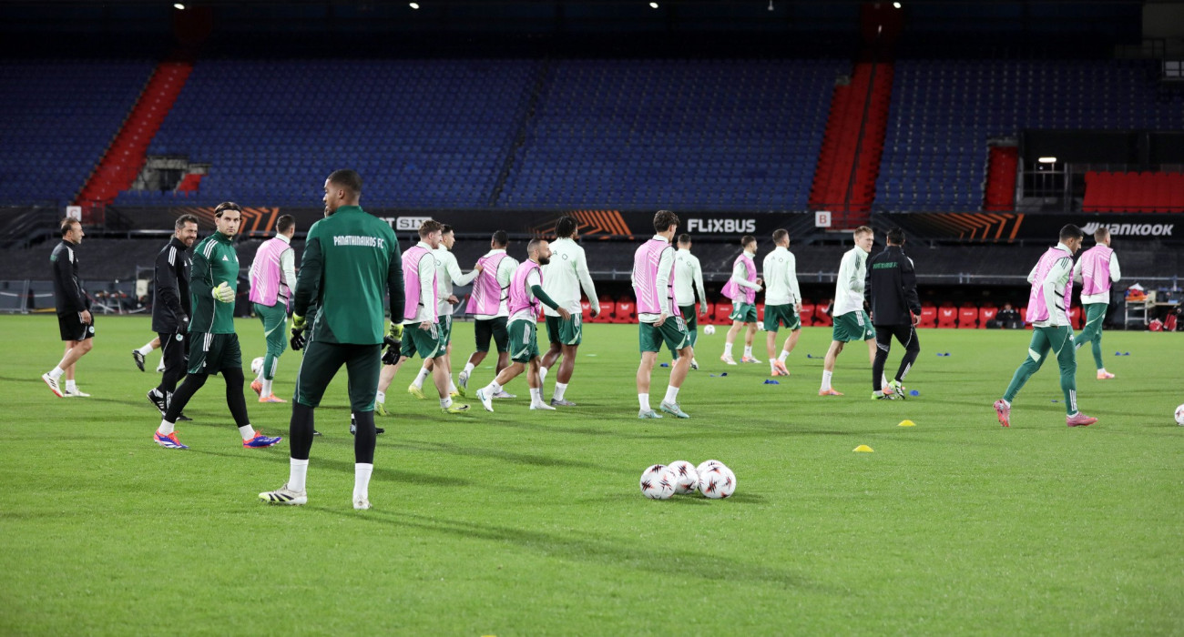 Η προπόνηση του Παναθηναϊκού / Πηγή: Intime