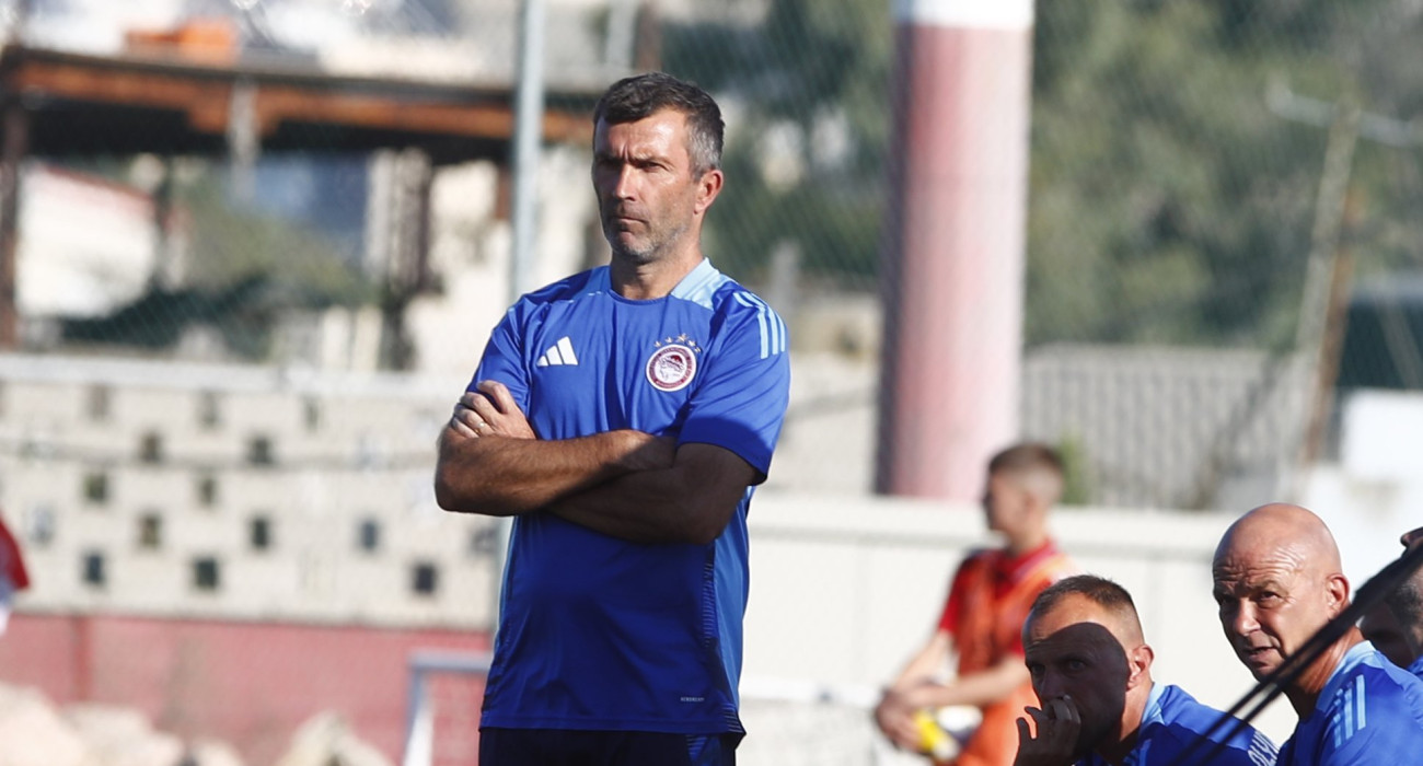 Ο προπονητής του Ολυμπιακού Β', Ρομέν Πιτό/Πηγή: Eurokinissi