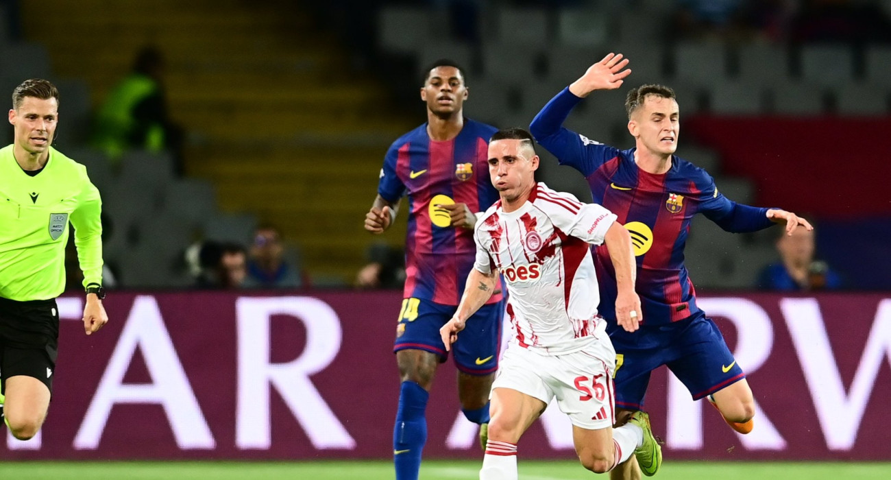 O Ντάνιελ Ποντένσε κόντρα στη Μπαρτσελόνα / Πηγή: Eurokinissi