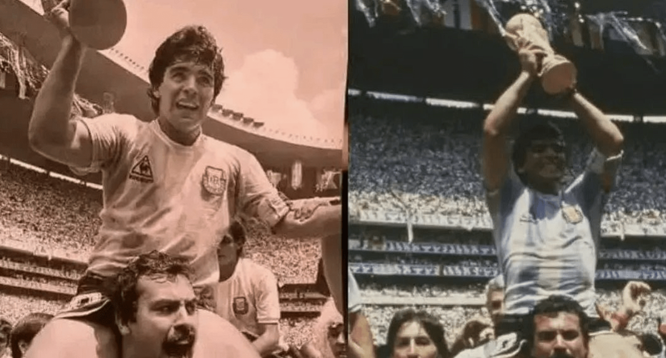 Ο Ρομπέρτο Σέχας και ο Ντιέγκο Μαραντόνα / Πηγή: Printscreen