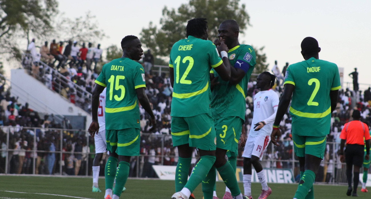 Οι ποδοσφαιριστές της Σενεγάλης πανηγυρίζουν / Πηγή: Imago
