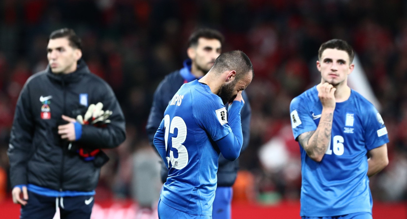 Ο Μανώλης Σιώπης μετά το Δανία - Ελλάδα 3-1 / Πηγή: Intime