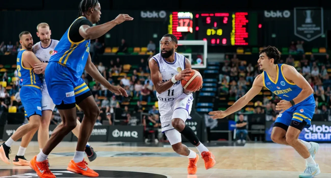 Στιγμιότυπο από το παιχνίδι Περιστέρι - Μπιλμπάο, Πηγή: FIBA