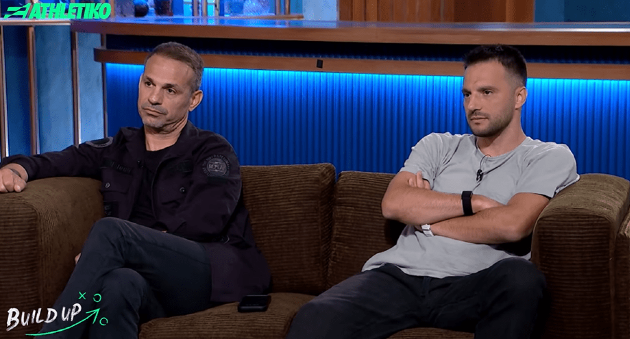 Ο Ντέμης Νικολαΐδης και ο Ανδρέας Σάμαρης στο Build Up / Screenshot