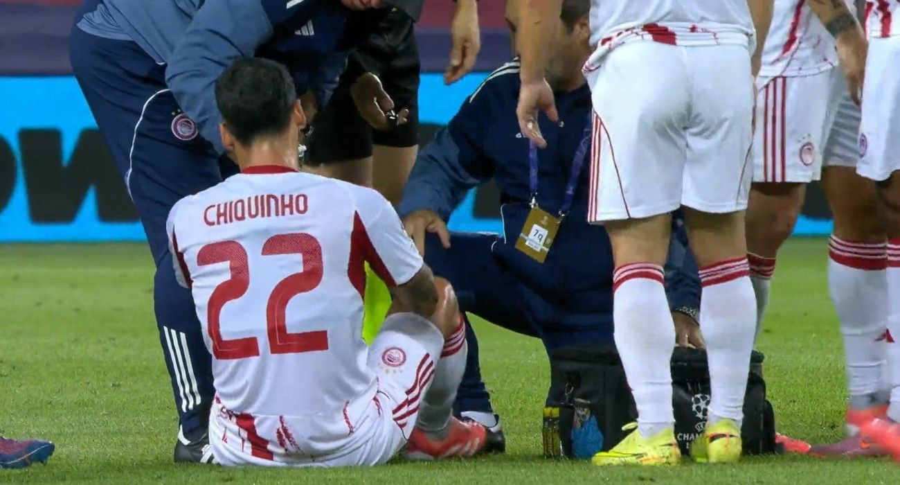 Η Τσικίνιο λίγο μετά τον τραυματισμό του / Screenshot