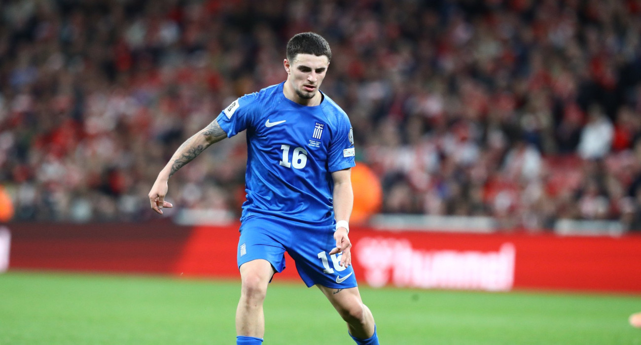 Ο Χρήστος Ζαφείρης με την εθνική Ελλάδας / Πηγή: Eurokinissi