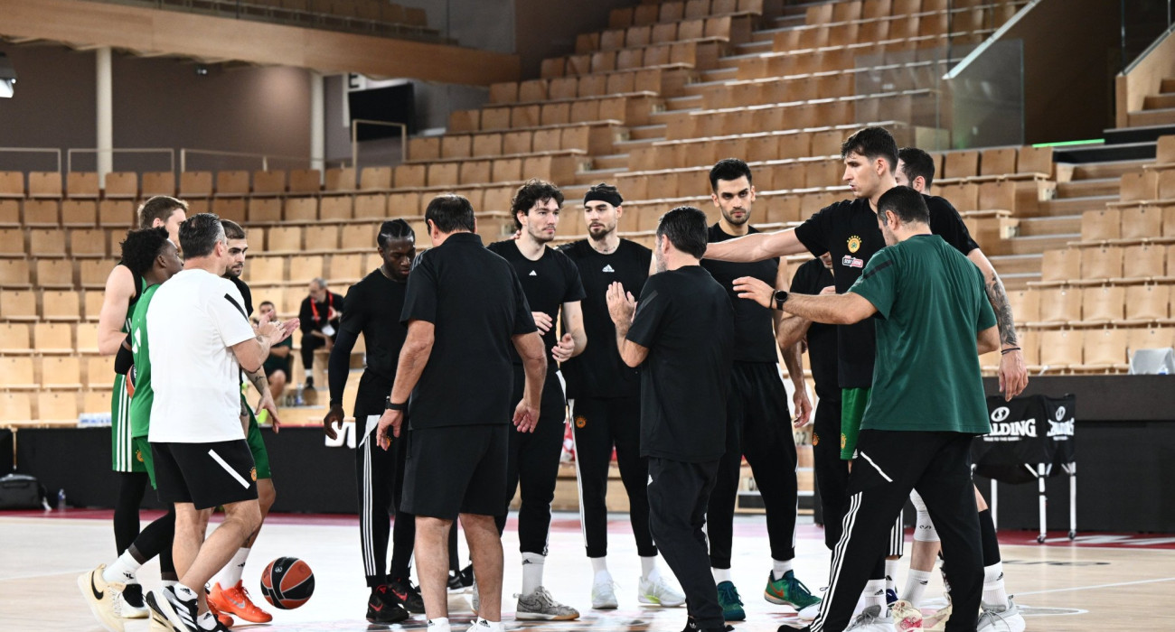 Οι παίκτες του Παναθηναϊκού στην προπόνηση στο Μονακό, Πηγή: Βαγγέλης Στόλης