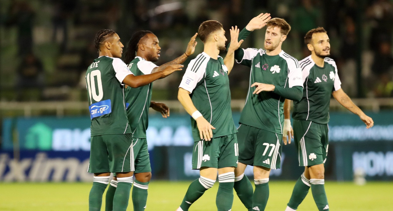 Οι παίκτες του Παναθηναϊκού πανηγυρίζουν / Πηγή: InTime