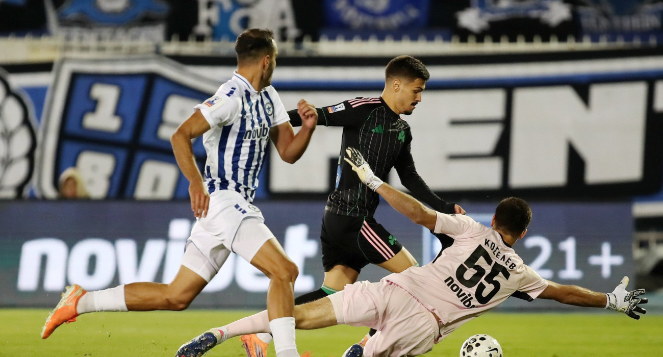 Ο Μίλος Πάντοβιτς σκοράρει για τον Παναθηναϊκό / Πηγή: InTime