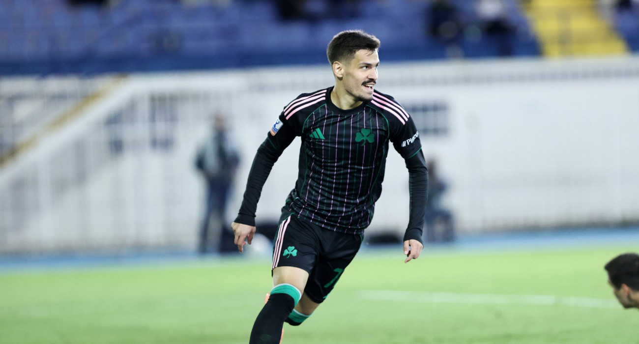 Ο Μίλος Πάντοβιτς σκοράρει για τον Παναθηναϊκό / Πηγή: InTime